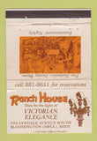 Matchbook Cover - Ranch House Bloomington MN WORN 40 Strike