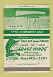 Matchbook Cover - Trade Winds Fort Lauderdale FL Deep Sea Fishing 40 Strike