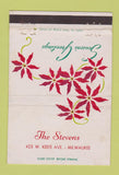 Matchbook Cover - The Stevens Milwaukee WI Christmas WEAR 40 Strike