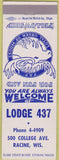 Matchbook Cover - Matchbook Cover Moose Lodge Racine WI