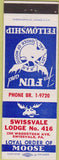 Matchbook Cover - Matchbook Cover Moose Lodge Swissvale PA