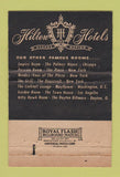 Matchbook Cover - Stevens Hotel Chicago IL Hilton Boulevard Room 40 Strike
