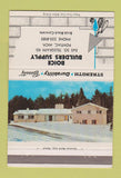 Matchbook Cover - Boise Buildings Supply Block Concrete Pontiac MI 40 Strike