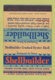 Matchbook Cover - Shellbuilder Crusted Oyster Shell Houston TX 40 Strike