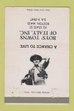 Matchbook Cover - Boy's Towns of Italy Boston MA 40 Strike