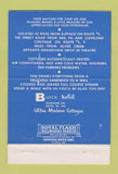 Matchbook Cover - Block Hotel Motel Angola NY 40 Strike