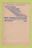 Matchbook Cover - New London State Bank IA low phone # ORANGE 40 Strike