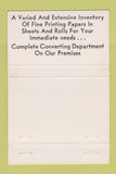 Matchbook Cover - Newbrook Paper Corp New York City 40 Strike