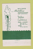 Matchbook Cover - Miller's Matchless Restaurant Denver Colorado 40 Stick