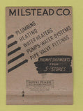 Matchbook Cover - Milstead Plumbing Heating Supply Waco Austin TX 40 Strike