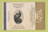 Matchbook Cover - Genevieve Minotaur Knightsbridge UK England 40 Strike