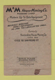 Matchbook Cover - M&M House Moving Los Angeles CA 40 Strike