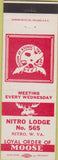 Matchbook Cover - Matchbook Cover Moose Lodge Nitro WV