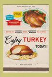 Matchbook Cover - Enjoy Turkey  40 Strike
