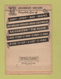 Matchbook Cover - Ziegler Steel Service Oakland CA WEAR 40 Strike
