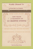 Matchbook Cover - Hamilton Watches Franklin Diamonds Boston MA 40 Strike