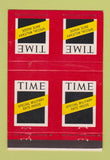 Matchbook Cover - Time Magazine DOUBLE PRINT 40 Strike