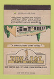 Matchbook Cover - Tiny Tot Diaper Service St Louis MO 40 Strike