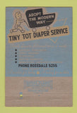 Matchbook Cover - Tiny Tot Diaper Service St Louis MO 40 Strike