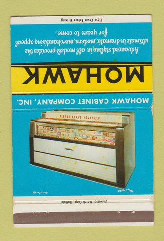 Matchbook Cover - Mohawk Store Fixtures Cabinet Chadwicks NY 40 Strike