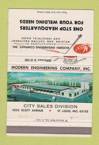 Matchbook Cover - Meco Modern Engineering St Louis MO 40 Strike
