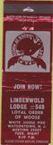 Matchbook Cover - Matchbook Cover Moose Lodge Watsontown NJ