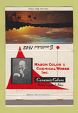 Matchbook Cover - Mason Color Chemical Works Ceramic East Liverpool OH 40 Strike