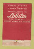 Matchbook Cover - Marta's Italian Restaurant New York City WEAR 40 Strike