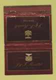 Matchbook Cover - F&F Martell Cognac France 40 Strike