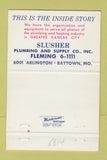 Matchbook Cover - Slusher Plumbing Supply Raytown MO 40 Strike