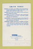 Matchbook Cover - Smith Fence Buffalo NY chain link 40 Strike