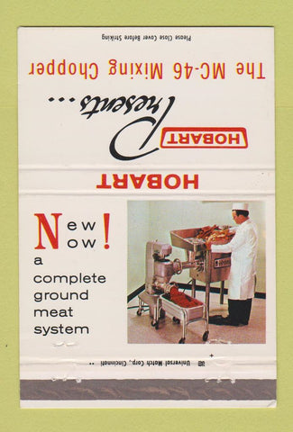 Matchbook Cover - Hobart Meat Grinder Troy OH 40 Strike