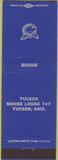 Matchbook Cover - Matchbook Cover Moose Lodge Tucson AZ