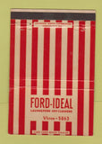 Matchbook Cover - Ford Ideal Laundry Kansas City MO WEAR 40 Strike
