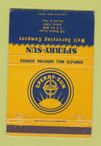 Matchbook Cover - Sperry Sun Well Surveying oil Houston TX 40 Strike