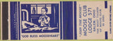 Matchbook Cover - Matchbook Cover Moose Lodge Salem OH