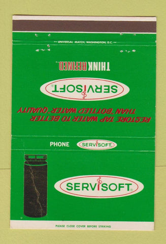Matchbook Cover - Servisoft Tap Water Filter WEAR 40 Strike