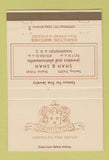 Matchbook Cover - Hamilton Watches Shah & Shah Washington DC jewelry 40 Strike