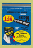 Matchbook Cover - Morse Power Transmission Fair Lawn NJ 40 Strike