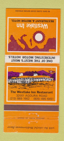 Matchbook Cover - Westlake Inn Restaurant CA WEAR 30 Strike