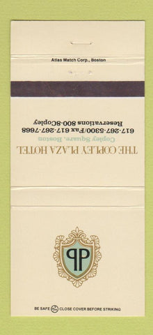 Matchbook Cover - Copley Plaza Hotel Boston MA 30 Strike