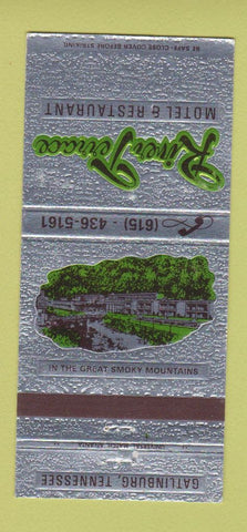 Matchbook Cover - River Terrace Motel Restaurant Gatlinburg TN 30 Strike
