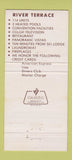 Matchbook Cover - River Terrace Motel Restaurant Gatlinburg TN 30 Strike