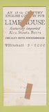 Matchbook Cover - Lime House Hotel Knickerbocker Chicago IL 30 Strike