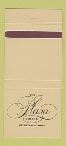 Matchbook Cover - Plaza Hotel Philadelphia PA 30 Strike