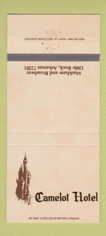 Matchbook Cover - Camelot Hotel Little Rock AR 30 Strike