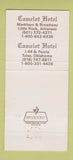 Matchbook Cover - Camelot Hotel Little Rock AR 30 Strike