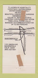Matchbook Cover - Bakersfield Inn CA 30 Strike