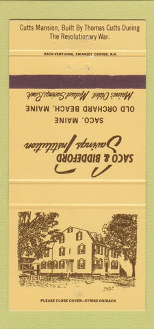 Matchbook Cover - Saco Biddeford Savings Old Orchard Beach ME 30 Strike