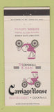 Matchbook Cover - Carriage House Restaurant Burbank CA 30 Strike